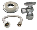 Kissler & Co 12"L Stainless Steel Braided Water Connector Kit for Toilet - 88-1035