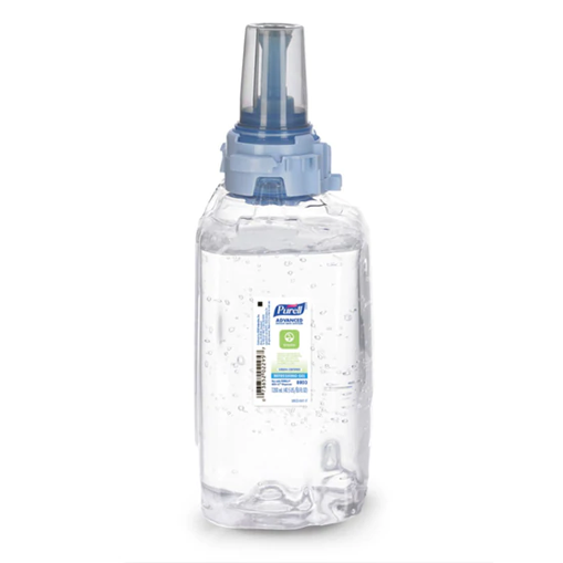 Purell Advanced Hand Sanitizer Green Certified Gel Refill, Fragrance Free, 1200 Ml, 3/Carton - GOJ880303CT