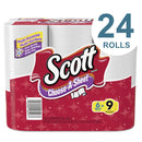 Scott Choose-A-Size Mega Roll, White, 102/Roll, 6 Rolls/Pack, 4 Packs/Carton - KCC16447