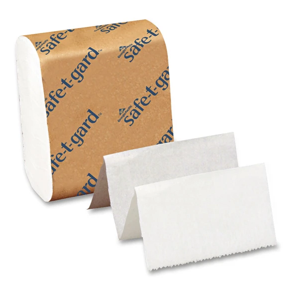Georgia-Pacific Tissue For Safe-T-Gard Dispenser, Septic Safe, 2-Ply, White, 200 Sheets/Pack, 40 Packs/Carton - GPC10440