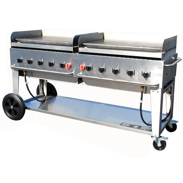 Crown Verity CV-MG-72 Mobile Griddle, 72"Propane
