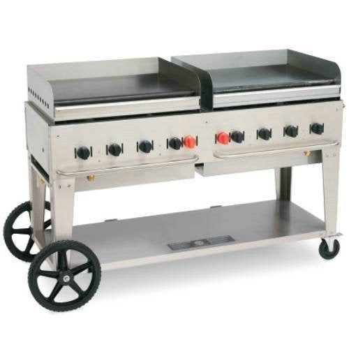 Crown Verity CV-MG-72NG Mobile Griddle, 72" Natural Gas