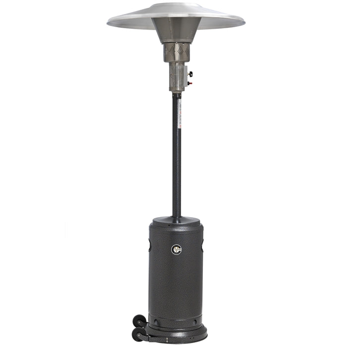 Crown Verity CV-2650-SV Patio Heater, Silver Vein, Propane With Reflector