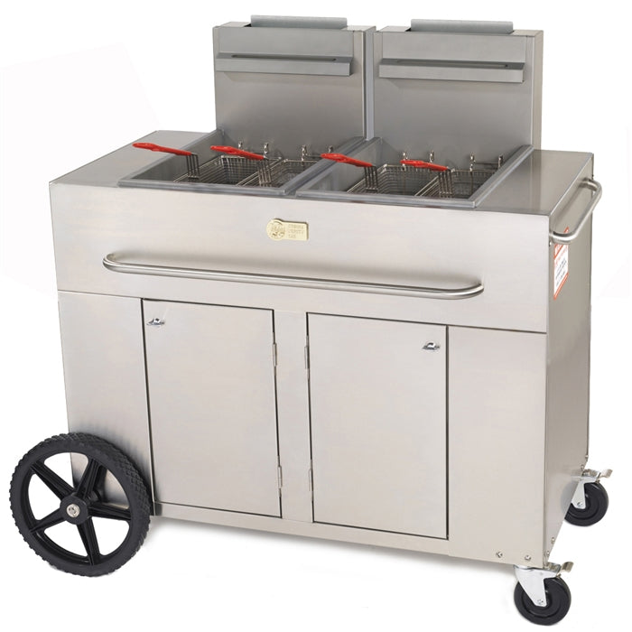 Crown Verity CV-PF-2 Outdoor Portable Fryer (Double Well) Propane