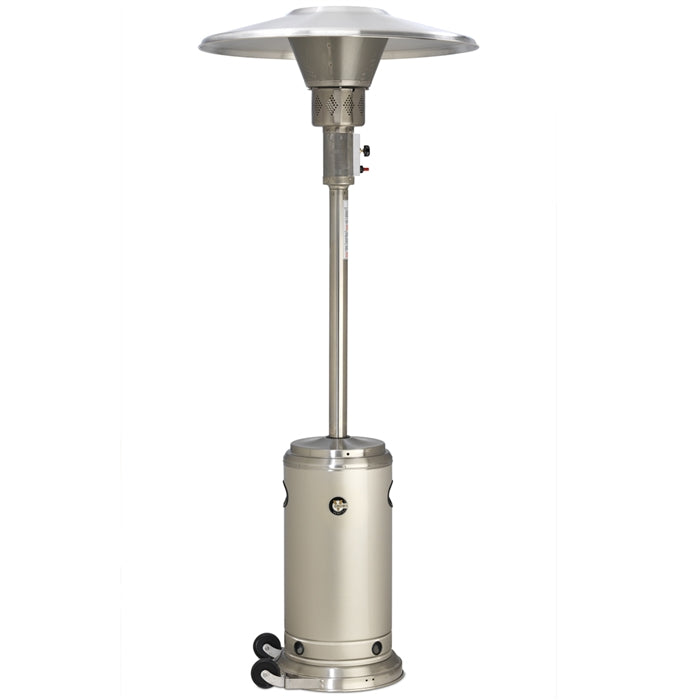 Crown Verity CV-2650-SS Patio Heater, Stainless Stell, Propane With Reflector