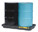 Justrite Accumulation Center, 2 Drum, Black - 28655