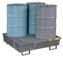 Justrite Spill Pallet, 4 Drum Square, Galvanized - 28615