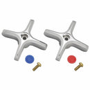 Speakman A-CROSS Commander Cross Handle Set in Polished Chrome