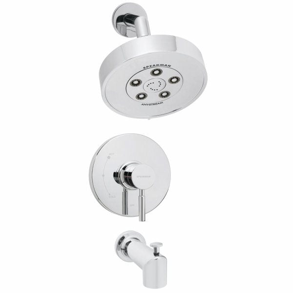 Speakman SM-1030-P Neo Collection Shower System with Valve and Diverter Tub Spout