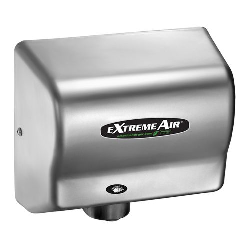 American Dryer EXT7-C ExtremeAir Energy Efficient Hand Dryer, Steel Satin Chrome, Universal Voltage