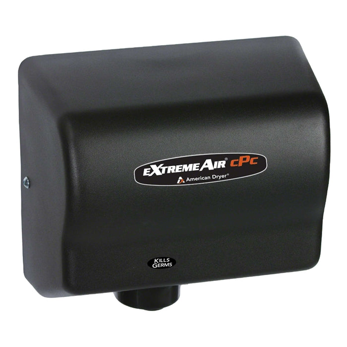 American Dryer CPC9-BG ExtremeAir Cold Plasma Technology High Speed Hand Dryer, Steel Black Graphite, Universal Voltage