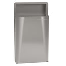 Bradley 3A05-10 Public Restroom Waste Bin 12 gallon, Semi-Recessed