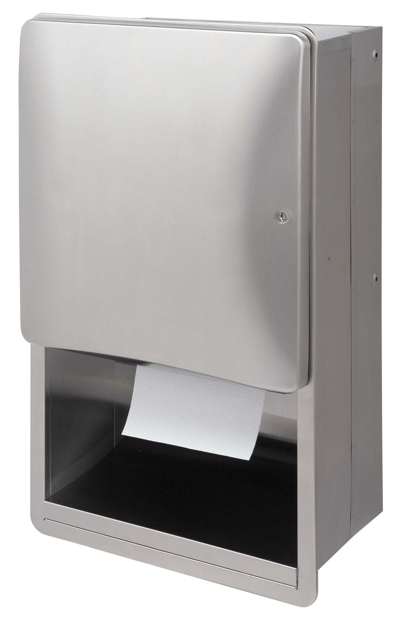 Bradley 2A01-10 Semi-Recessed Industrial Paper Towel Dispenser
