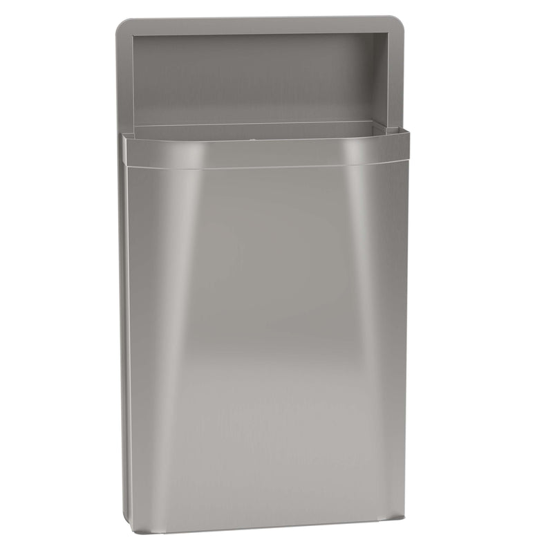Bradley 3A05-1036 Commercial Waste Receptacle 18 gallon, Semi-Recessed
