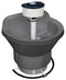 Bradley WF2804F-B-MMV-LSD, Washfountain, 54" Semi-Circular, Carbon
