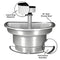 Bradley WF2703F-A-MMV-LSD Washfountain, 36" Semi-Circular