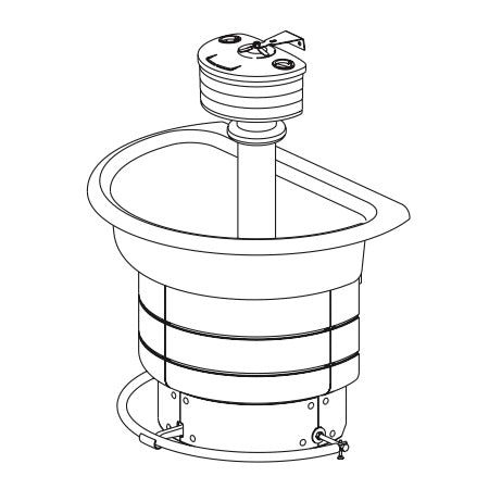 Bradley Stainless Steel WF2703F-B-MMV-LSD Washfountain, 36