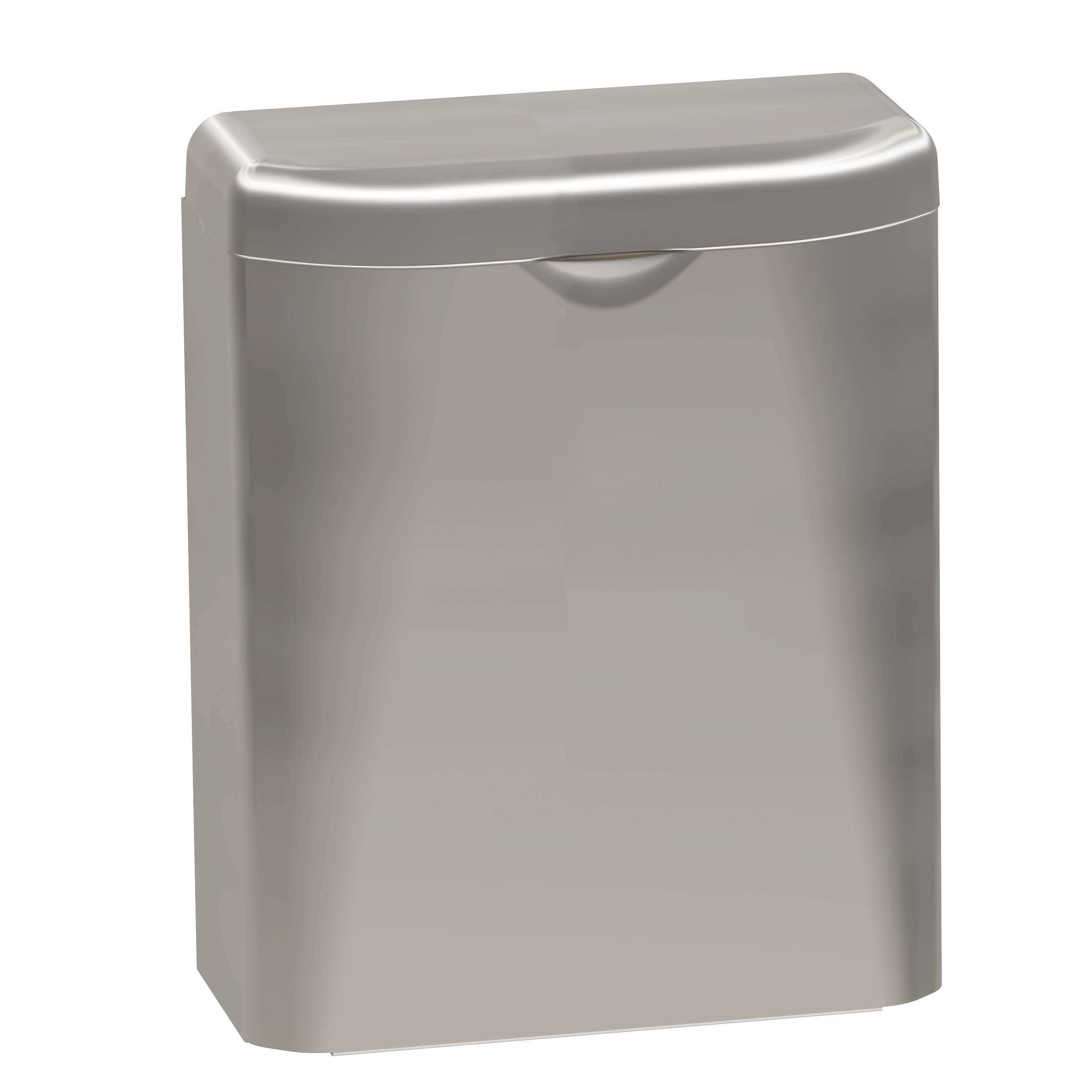 Bradley 4A10-11 Sanitary Napkin Restroom Trash Can, Surface Mount