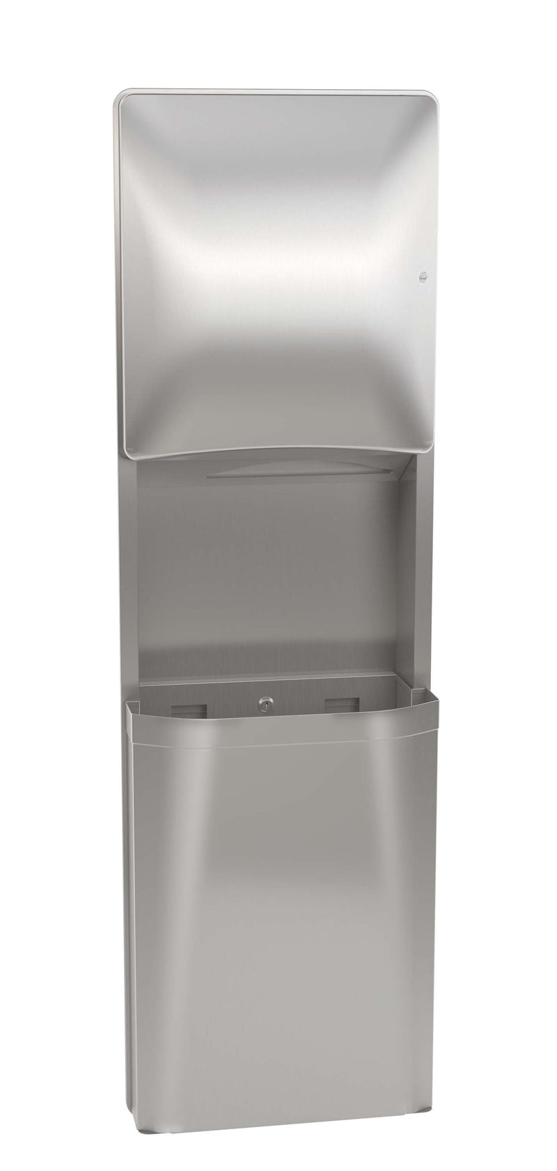 Bradley 2A95-36 Paper Towel Dispenser Waste Receptacle Combo Unit, Recessed
