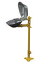 Bradley S19214DC Halo Eyewash Station w/ SS Dust Cover, Pedestal Mount