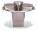 Bradley SN2004 Sentry Washfountain, 54", Semi-Circular, Foot Control, A Drain