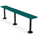 Bradley Plastic Pedestal Bench, 3 Ft