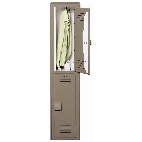 Bradley Lenox Locker, 15X18X72  2 Tier, 100% Post-Consumer Recycled HDPE