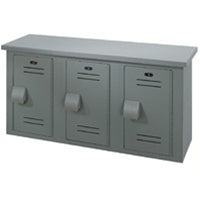Bradley Plastic Bench Locker, 3 Ft