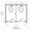 Bradley Toilet Partition, 2 Between Wall Compartments, Phenolic, 72"W x 61 1/4"D, Quick Ship - BW23660-PBC