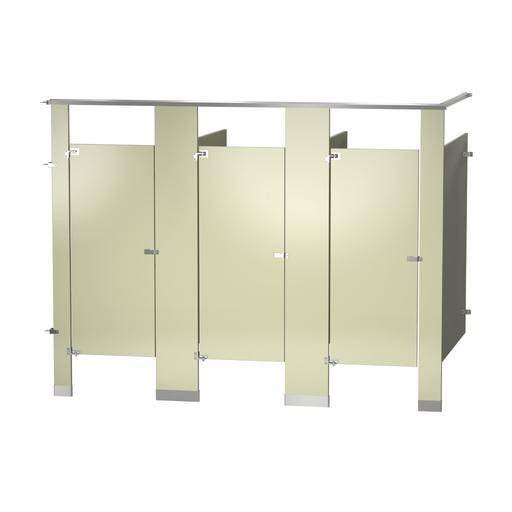 Bradley Toilet Partition, 3 In Corner Compartments, Metal, 108