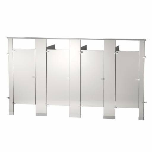 Bradley Toilet Partition, 4 Between Wall Compartments, Metal, 144