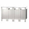 Bradley Toilet Partition, 4 In Corner Compartments, Metal, 144"W x 61 1/4"D, Quick Ship - IC43660