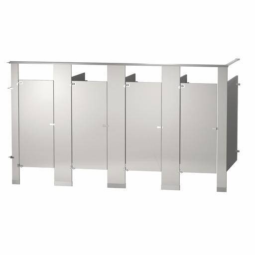 Bradley Toilet Partition, 4 In Corner Compartments, Metal, 144