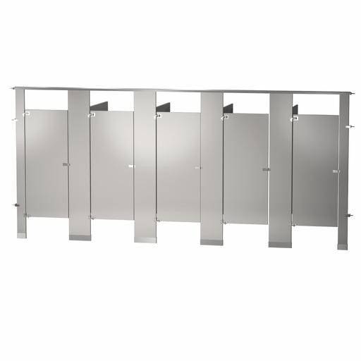 Bradley Toilet Partition, 5 Between Wall Compartments, Metal, 180