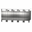 Bradley Toilet Partition, 5 In Corner Compartments, Stainless Steel, 180"W x 61 1/4"D - IC53660