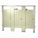 Bradley Bathroom Partition, 3 Between Wall Compartments, Metal, 108"Wx61 1/4"D, Quick Ship - BW33660