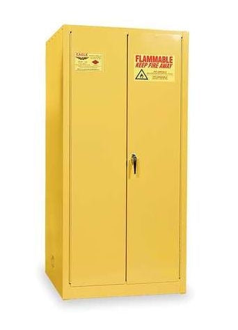 Eagle 55 Gal. Vertical Drum Safety Storage Cabinet w/ Two Door Manual Vertical Drum, Model: 1926