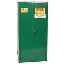 Eagle 55 Gal. Pesticide & Poison Vertical Drum Safety Storage Cabinet w/ 2-Dr Manual Vertical Drum w/rollers & 1-Shelf,  Model: PEST26