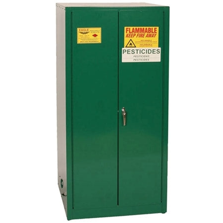 Eagle 60 Gal. Pesticide & Poison Standard Safety Storage Cabinet w/ Two Doors Self-Closing Two Shelves,  Model: PEST6010