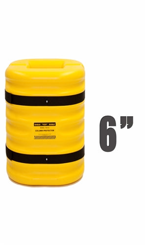 Eagle 6" Column Protector, 24" High, Yellow, Model 1724-6