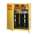Eagle 110 Gal. 2-55 Gal Vertical Drum Safety Storage Cabinet, w/ Two Door Self-Closing, Two Vertical Drums, 1-shelf,  Model: HAZ5510