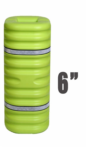 Eagle 6" Column Protector, Lime w/Reflective Bands, Model 1706LM