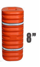 Eagle 8" Column Protector, Orange w/Reflective Bands, Model 1708OR
