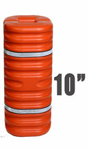 Eagle 10" Column Protector, Orange w/Reflective Bands, Model 1710OR