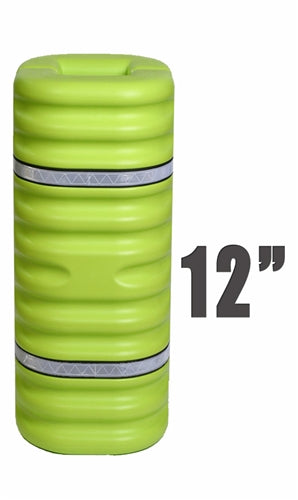 Eagle 12" Column Protector, Lime w/Reflective Bands, Model 1712LM