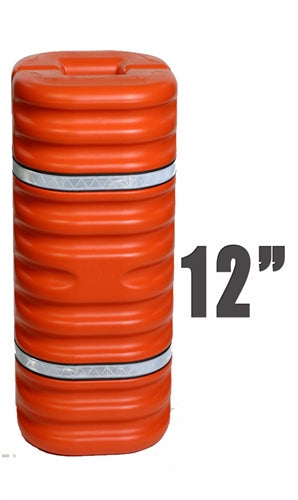 Eagle 12" Column Protector, Orange w/Reflective Bands, Model 1712OR