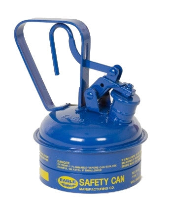 Eagle Type I Safety Cans, 1 Qt. Metal - Blue (Kerosene), Model UI-2-SB