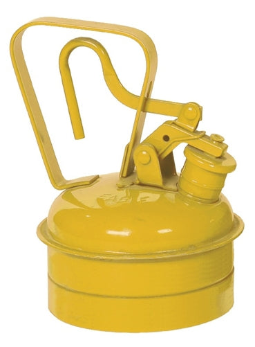 Eagle Type I Safety Cans, 2 Qt. Metal - Yellow (Diesel), Model UI-4-SY