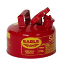 Eagle Type I Safety Cans, 1 Gal. Metal - Red, Model UI-10-S