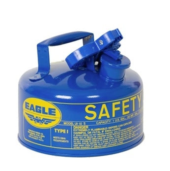 Eagle Type I Safety Cans, 1 Gal. Metal - Blue (Kerosene), Model UI-10-SB